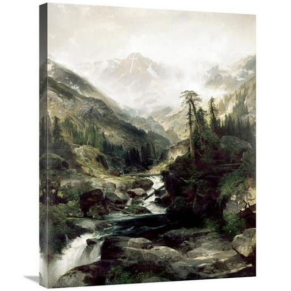 Global Gallery Mountain of the Holy Cross - Colorado Art Print - Thomas Moran