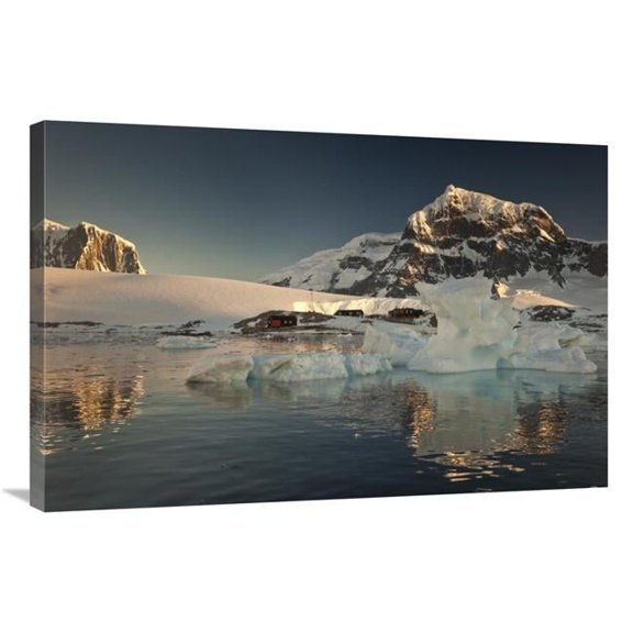 Global Gallery Museum - An Old English Military Base - At Sunset - Port Lockroy - Wiencke Island - Antarctic Peninsula - Antarctica Art Print