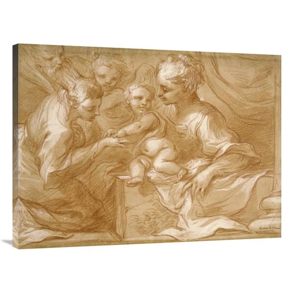 Global Gallery Mystic Marriage of Saint Catherine Art Print - Bartolomeo Biscaino
