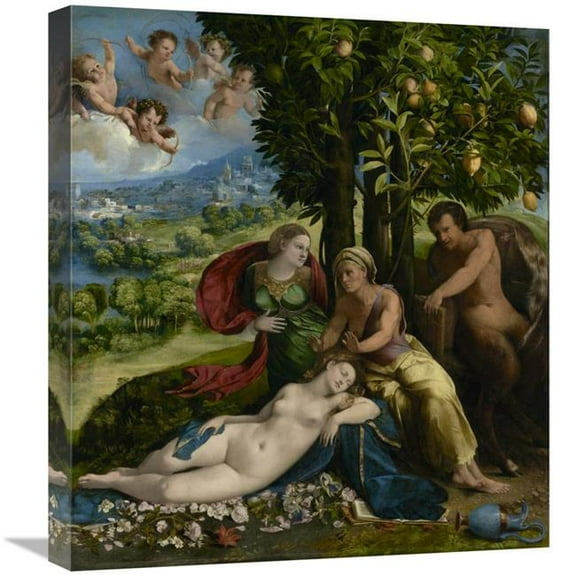 Global Gallery Mythological Scene Art Print - Dosso Dossi - 22in.