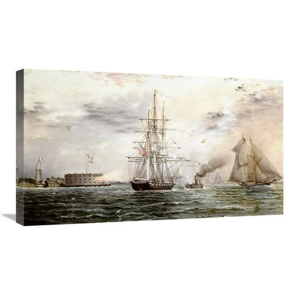 Global Gallery New York Bay - Castle Clinton Art Print - James E. Buttersworth