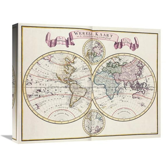 Global Gallery Nieue Hand-Atlas Art Print - Isaak Tirion