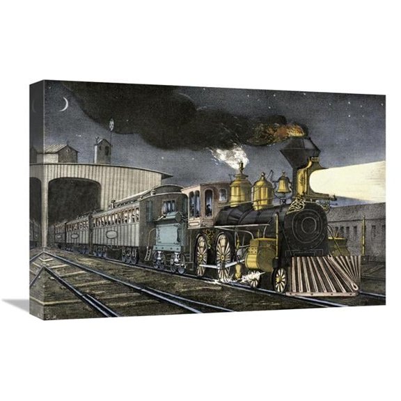 Global Gallery Night Express - The Start Art Print
