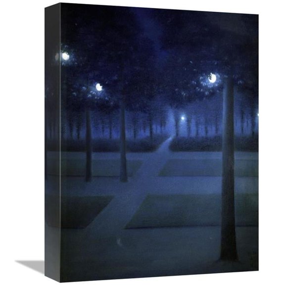 Global Gallery Night in the Park Royal - Brussels Art Print - William Degouve De Nuncques