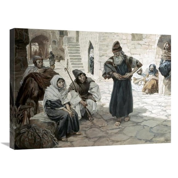 Global Gallery Old Man Invites the Levite Art Print - James Tissot