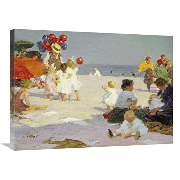 Global Gallery On the Beach Art Print - Edward Henry Potthast