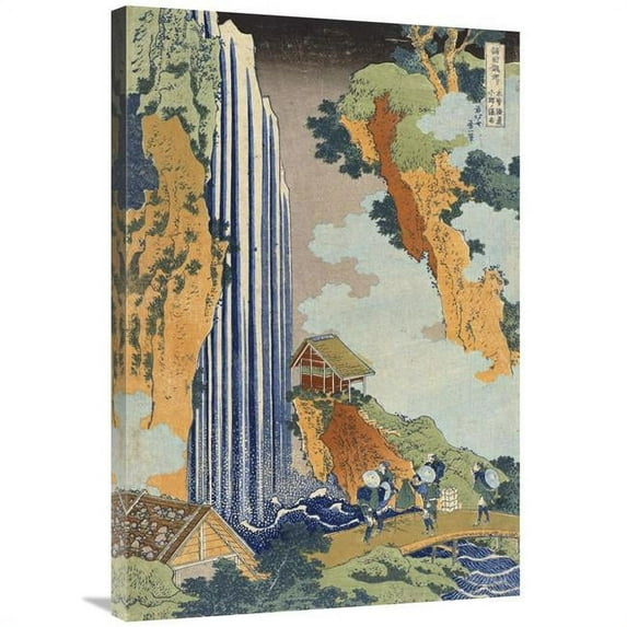 Global Gallery Ono Waterfall - the Kiso Highway Art Print - Hokusai