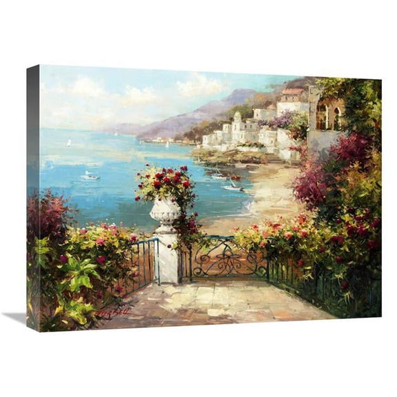 Global Gallery  Overlooking the Harbor Art Print