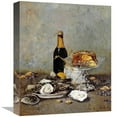 thumbnail image 1 of Global Gallery  Oysters - Cake & a Bottle of Champagne Art Print, 1 of 1