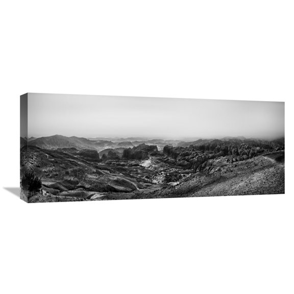 Global Gallery Piet Flour,'The Rock Desert' Stretched Canvas Artwork