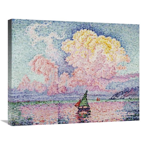 Global Gallery Pink Clouds - Antibes Art Print - Paul Signac - 30in.