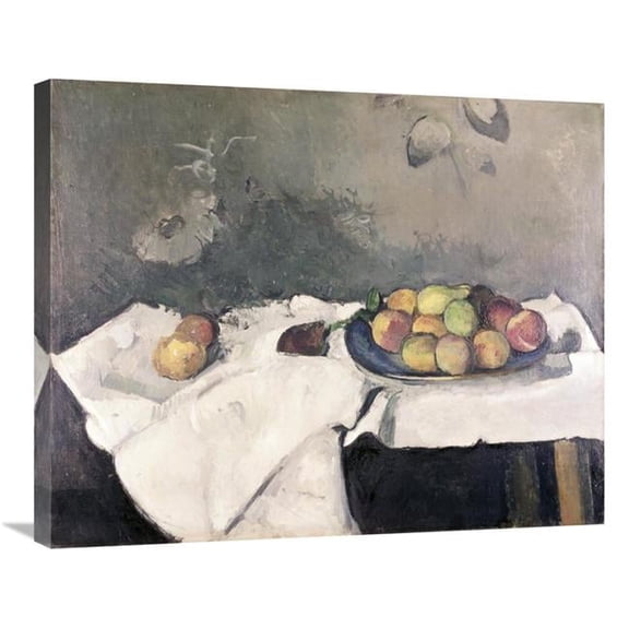 Global Gallery  Plate of Peaches Art Print - Paul Cezanne