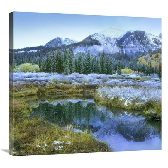 Global Gallery Pond & Avery Peak - San Juan Mountains - Colorado Art Print - Tim Fitzharris