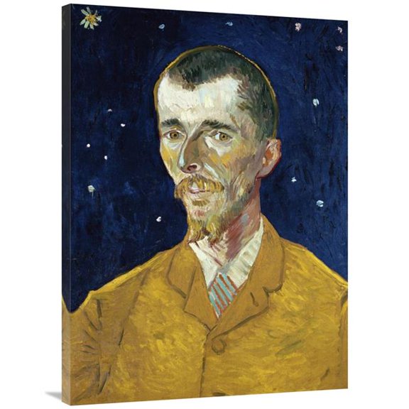 Global Gallery Portrait of Eugene Boch Art Print - Vincent Van Gogh