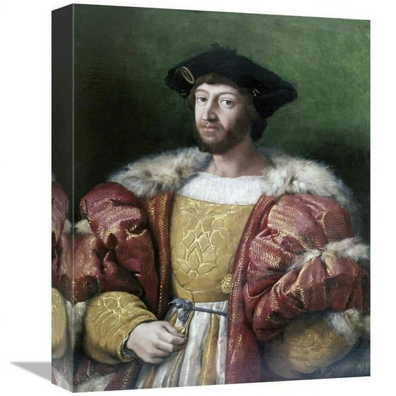 Global Gallery Portrait of Lorenzo De Medici Art Print - Raphael