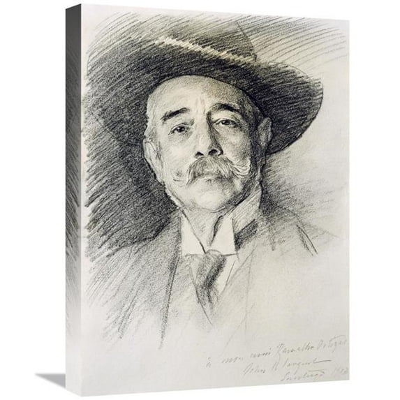 Global Gallery Portrait of Ramacho Ortigao Art Print - John Singer Sargent