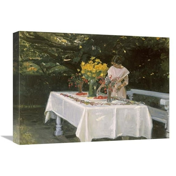 Global Gallery Preparing the Table Art Print 22 in.