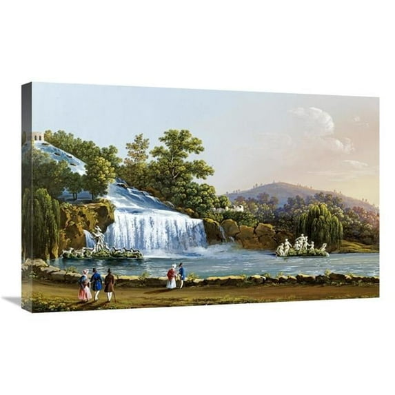 Global Gallery Prima Cascata Di Caserta Art Print - Neapolitan School - 30in.