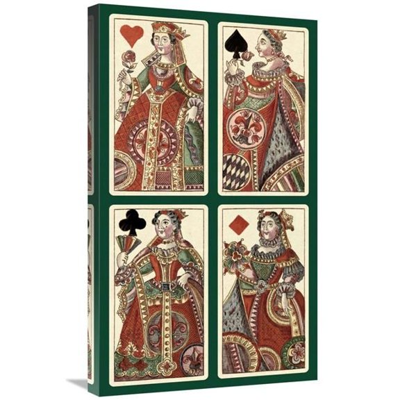 Global Gallery Queens - Bauern Hochzeit Deck Art Print - Andreas Benedictus Gobl