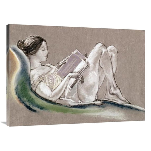 Global Gallery Reclining Woman Art Print - Arthur Bowen Davies