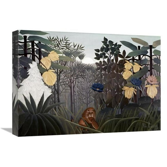 Global Gallery Repast of the Lion Art Print - Henri Rousseau - 22in.