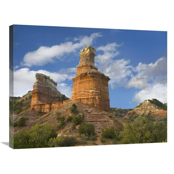 Global Gallery Rock Formation Called the Lighthouse - Palo Duro Canyon State Park - Texas Art Print - Tim Fitzharris