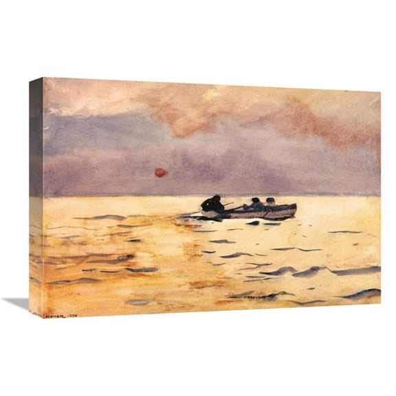 Global Gallery Rowing Home Art Print - Winslow Homer