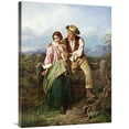 thumbnail image 1 of Global Gallery  Rustic Courtship Art Print - William Henry Midwood, 1 of 1