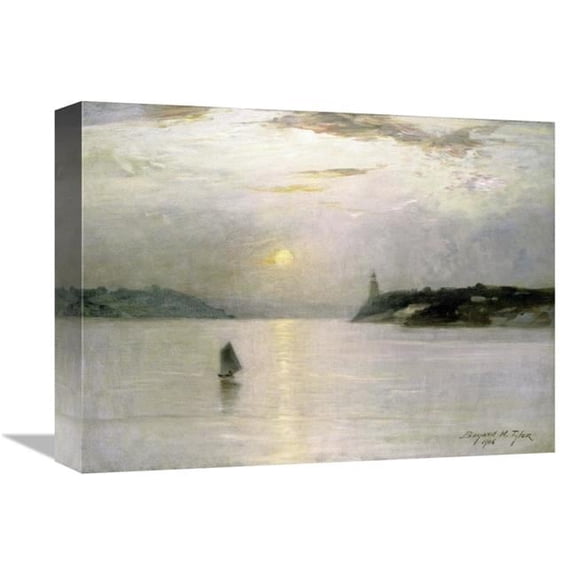 Global Gallery Sailing on the Hudson Art Print - Bayard Henry Tyler