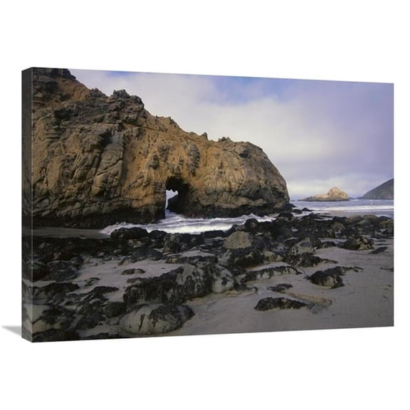 Global Gallery  Sea Arch at Pfeiffer Beach - Big Sur - California Art Print - Tim Fitzharris