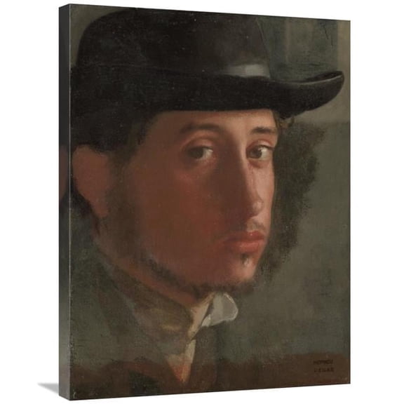 Global Gallery Self-Portrait Art Print - Edgar Degas