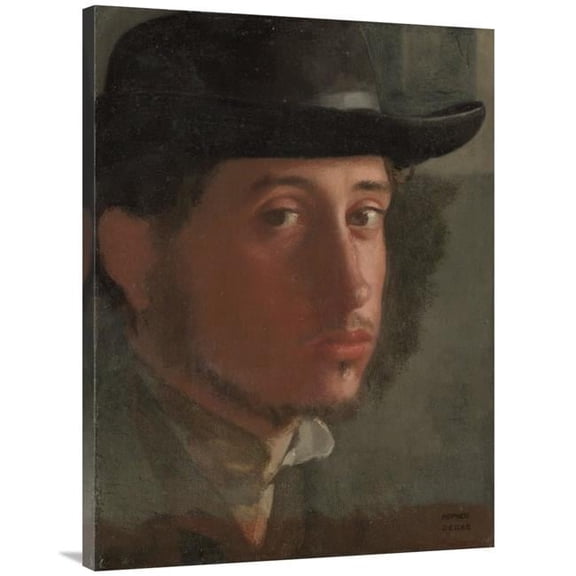 Global Gallery Self-Portrait Art Print - Edgar Degas