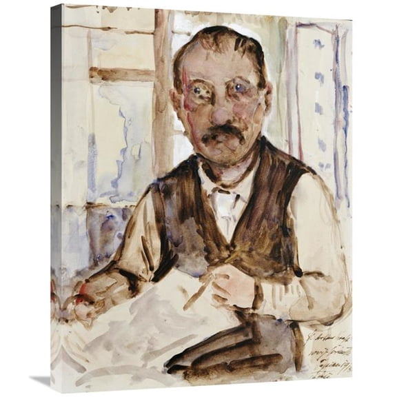 Global Gallery  Self Portrait Art Print - Lovis Corinth - 30in.