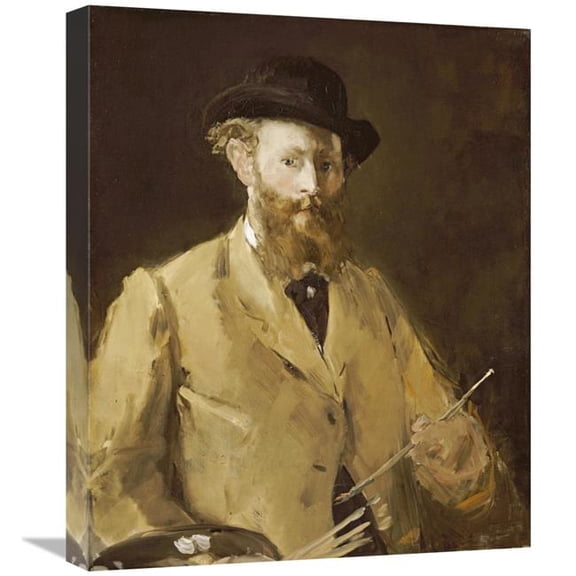 Global Gallery  Self Portrait with a Palette Art Print - Edouard Manet