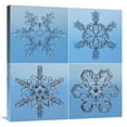thumbnail image 1 of Global Gallery  Snowflakes Seen Through Microscope Art Print - Steve Gettle, 1 of 1