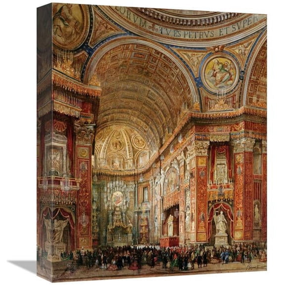 Global Gallery  St. Peters Basilica - Rome Art Print