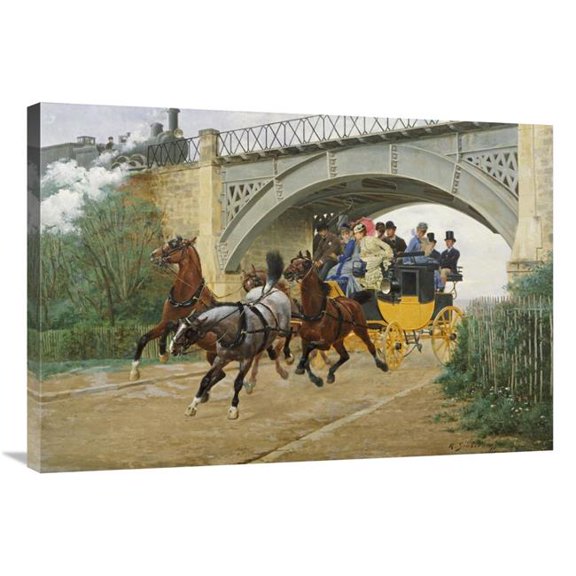 Global Gallery Startled by Steam Art Print - Jean Richard Goubie - 36in.