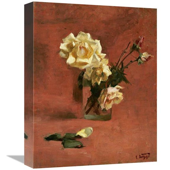 Global Gallery  Still Life with Roses in a Glass Art Print - Edward Henry Potthast