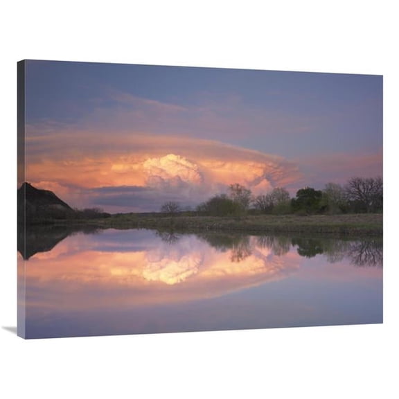 Global Gallery Storm Clouds Over South Llano River - Texas Art Print - Tim Fitzharris