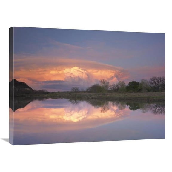 Global Gallery Storm Clouds Over South Llano River - Texas Art Print - Tim Fitzharris