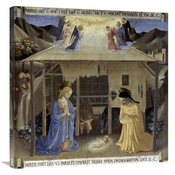 Global Gallery Story of the Life of Christ Nativity Art Print - Fra Angelico - 30in.