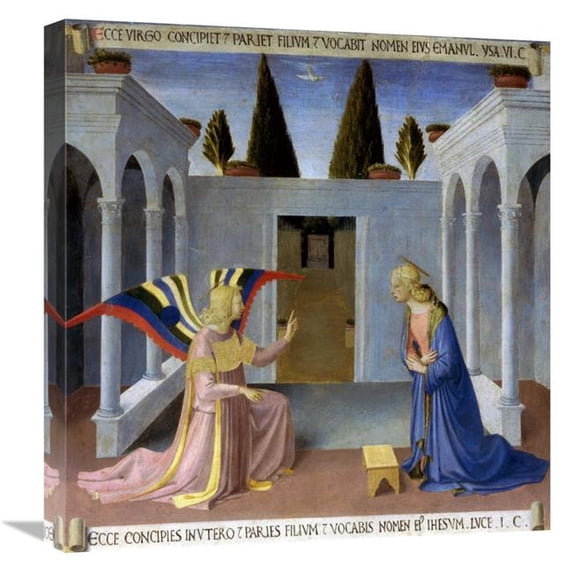 Global Gallery Story of the Life of Christ the Annunciation Art Print - Fra Angelico - 22in.