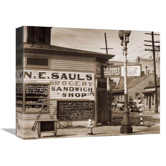 Global Gallery  Street Scene - New Orleans - Louisiana - 1935 Art Print