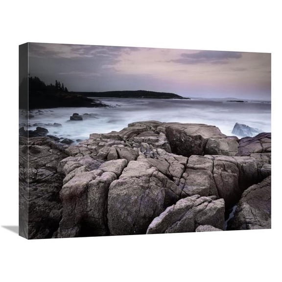 Global Gallery  Sunset of the Atlantic Ocean Near Thunder Hole - Acadia National Park - Maine Art Print - Tim Fitzharris