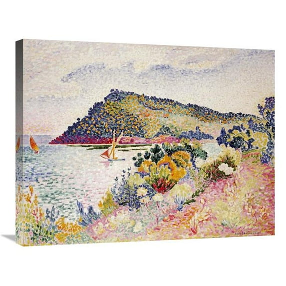 Global Gallery The Black Cape - Pramousquier Bay Art Print - Henri-Edmond Cross