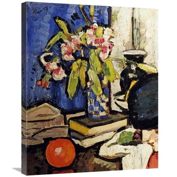 Global Gallery The Black Hat Art Print - George Leslie Hunter