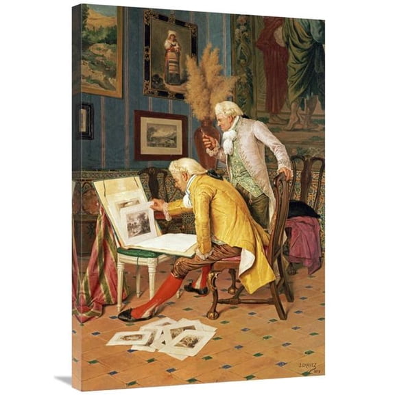 Global Gallery  The Connoisseurs Art Print - Jose De Chavez Y Artiz