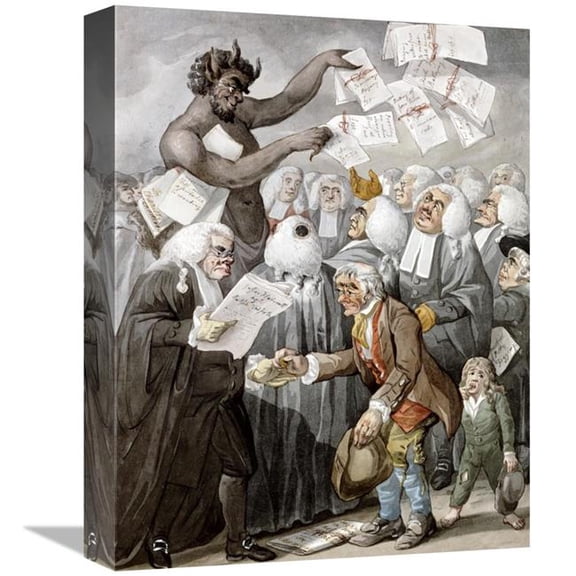 Global Gallery  The Devil Among Lawyers Art Print 16 in.