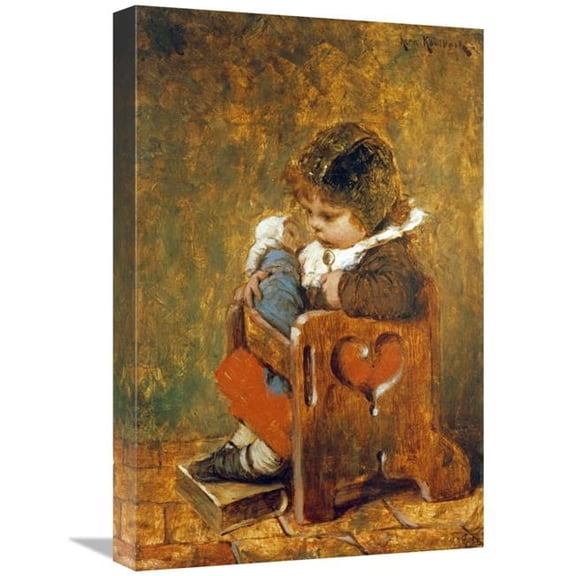 Global Gallery The Favorite Doll Art Print - Hermann Kaulbach - 22in.
