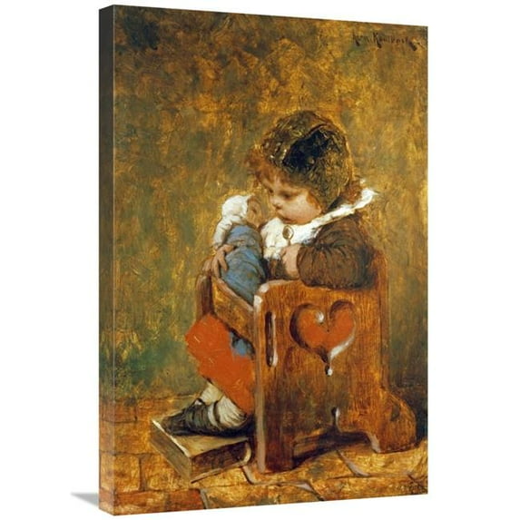 Global Gallery The Favorite Doll Art Print - Hermann Kaulbach - 30in.